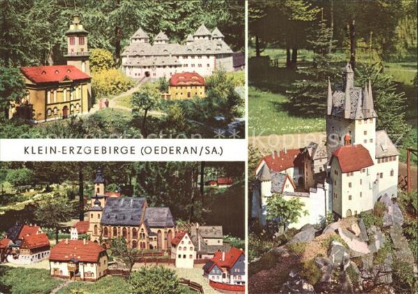 Oederan Klein Erzgebirge Schloss und Kirche Aug