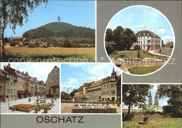 Oschatz Leipziger Platz Sporerstrasse Blick zur