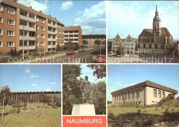 Naumburg Saale Neubaugebiet Wilhelm Piek Platz Volkssc