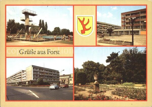 Forst Lausitz Freibad Brunnen an der Berliner Strasse