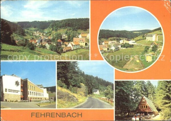Fehrenbach Thueringer Wald Teilansicht Erholungsheim Fritz Sattler