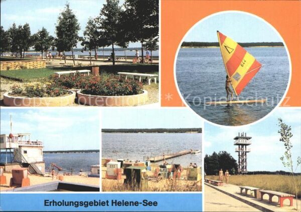 Frankfurt Oder Helene See Aufsichtsturm Strand Promena