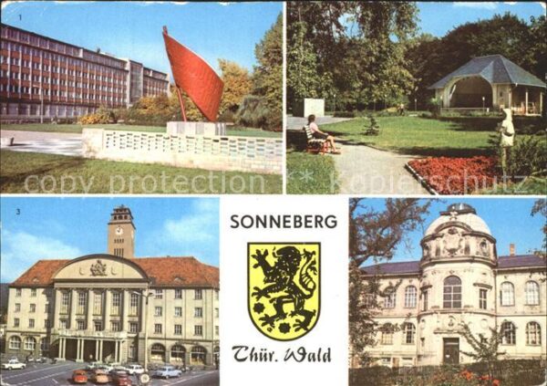 Sonneberg Thueringen Ehrenmal an der Karl Marx Strasse Stadt