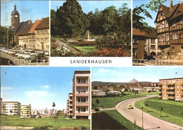 Sangerhausen Suedharz Markt Rosarium Am Kornmarkt Süd- West S