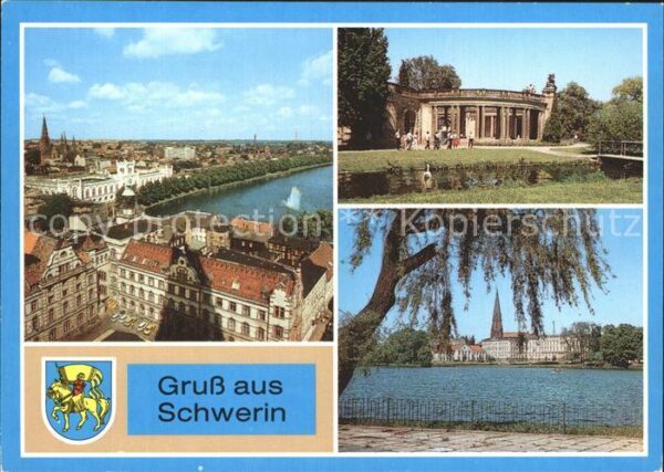 Schwerin Mecklenburg Orangerie Übersicht Pfaffenteich