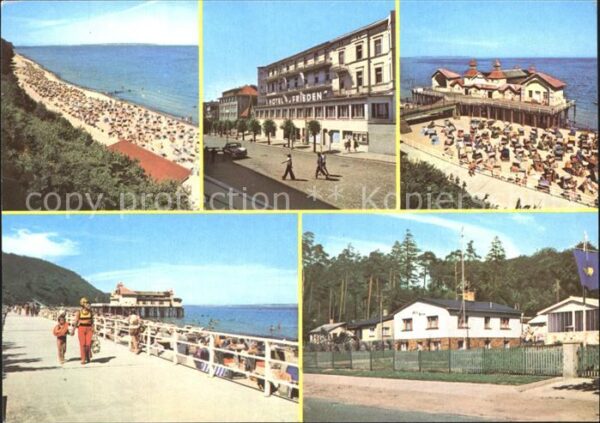 Sellin Ruegen Ostbahnhof Strand Promenade Seebrücke