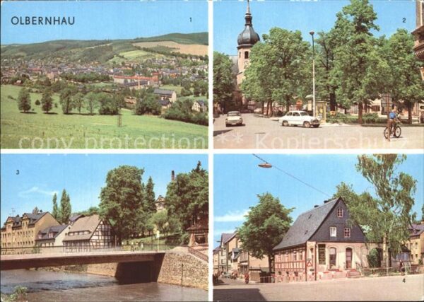 Olbernhau Erzgebirge Ernst Thälmann Platz Grüntalerstrasse K