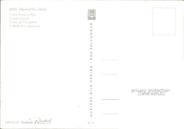 Oberhof Thueringen Ernst Thälmann Haus Cafe Luisensitz Hau – Bild 2