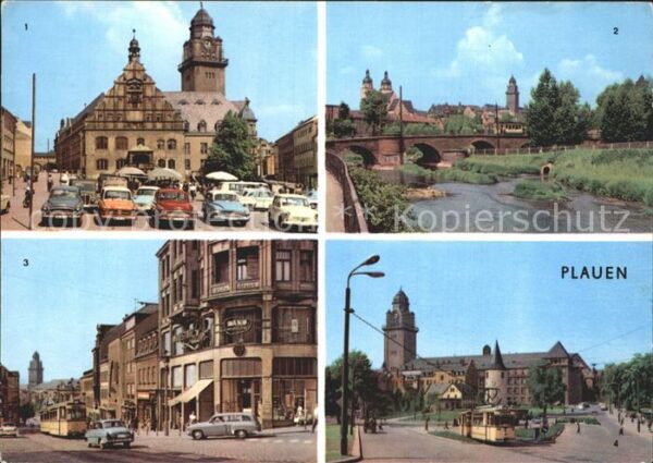 Plauen Vogtland Altmarkt Bahnhofstrasse Otto Grotewohl