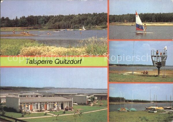 Quitzdorf See Talsperre Bungalowsiedlung Badestrand S