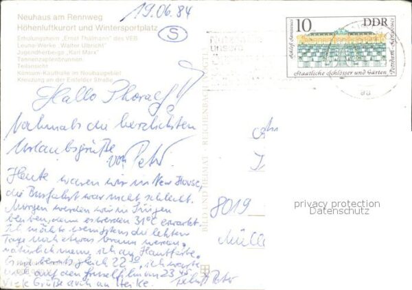 Neuhaus Rennweg Erholungsheim Ernst Thälmann Jugendherb – Bild 2