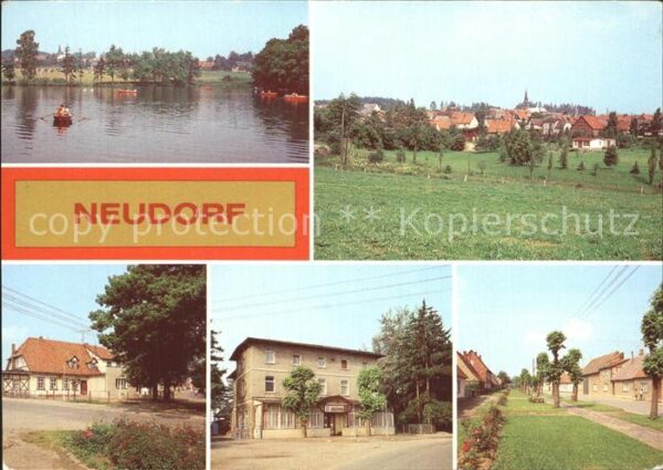 Neudorf Quedlinburg Gondelteich Teilansicht Gaststätten Zur