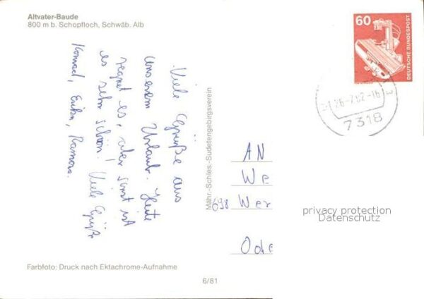 Schopfloch Lenningen Altvater Baude – Bild 2