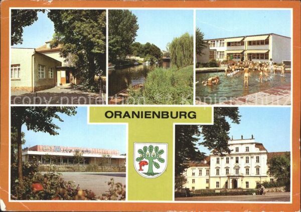 Oranienburg Schloss Partie an der Havel Kaufhalle