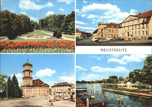 Neustrelitz Im Stadtpark Rathaus am Markt Zierker S