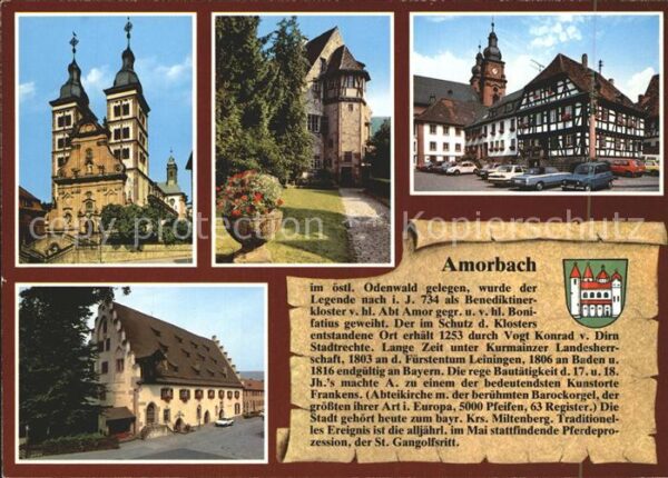 Amorbach Miltenberg Abtei-Kirche Heimatmuseum Marktplatz Sc