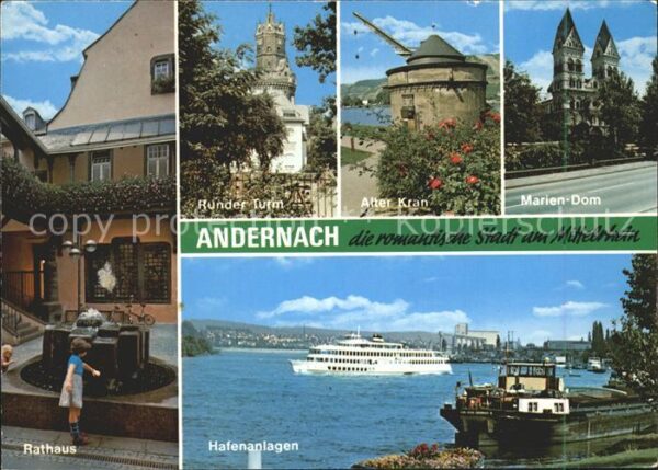Andernach Alter Kran Marien-Dom Hafenalagen