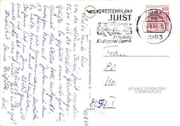 Juist Nordseebad Evangelische Kirche Hafen Loog Pferdebu – Bild 2