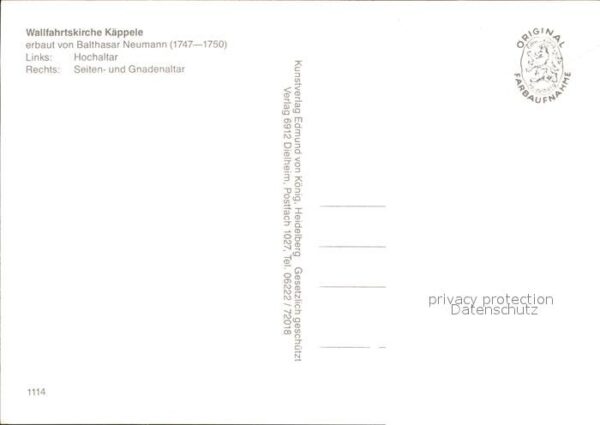 Wuerzburg Wallfahrtskirche Käppele – Bild 2