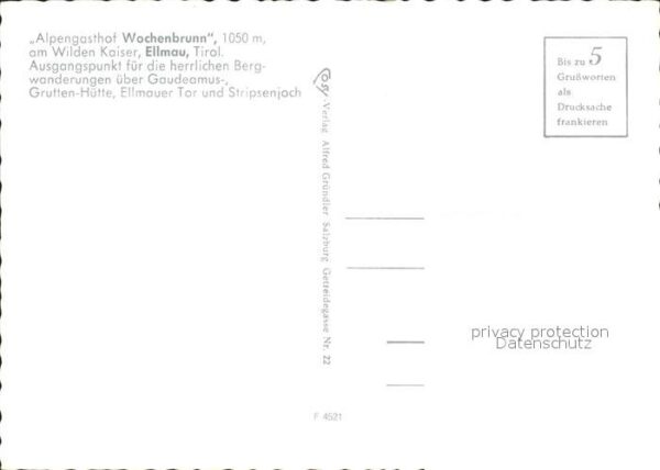Ellmau Tirol Alpengasthof Wochenbrunn – Bild 2