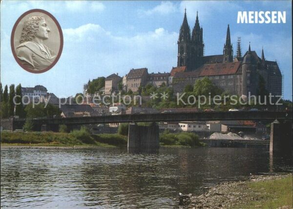 Meissen Elbe Sachsen Dom Albrechtsburg J.F. Böttger