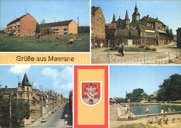 Meerane Ernst-Thälmann-Platz Sommerbad Neubauge