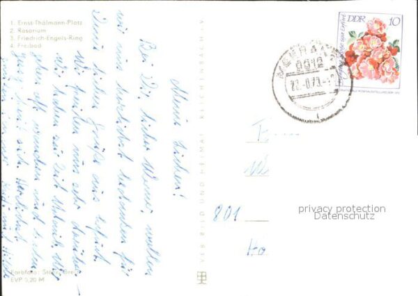 Meerane Ernst-Thälmann-Platz Freibad Friedrich- – Bild 2