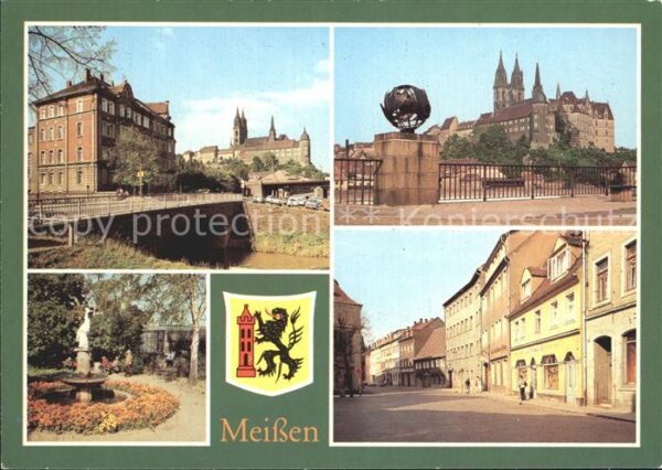 Meissen Elbe Sachsen Kändlerbrunnen Leipziger Strasse
