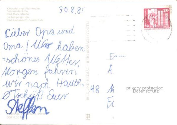 Neuruppin Fontanedenkmal Karl-Marx-Strasse Tempel – Bild 2