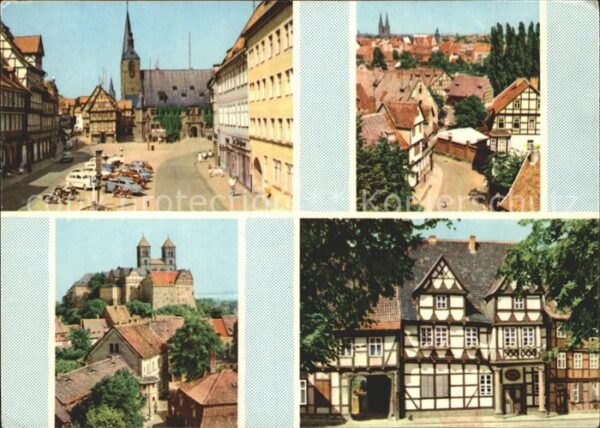 Quedlinburg Markt Klopstockhaus Blick vom Münzerber