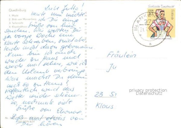 Quedlinburg Markt Klopstockhaus Blick vom Münzerber – Bild 2