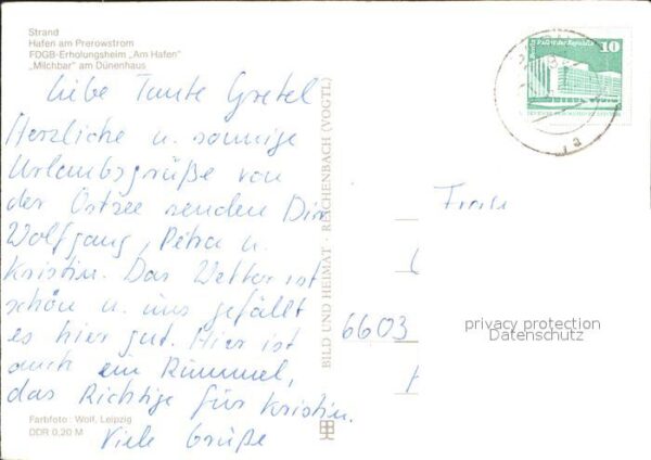 Prerow Ostseebad Hafen FDGB-Erholungsheim Am Hafen Milch – Bild 2