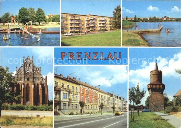 Prenzlau Freibad Uckersee Neubauten Sankt Marien