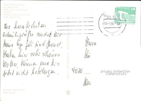 Putbus Ruegen Ernst-Thälmann-Platz Theater HOG-Jägerh – Bild 2