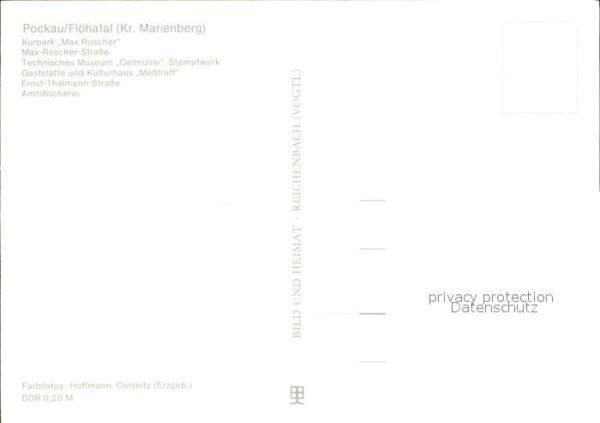 Pockau Kurpark Max Roscher Ernst-Thälmann-Stra – Bild 2