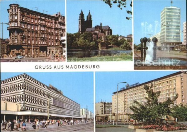 Magdeburg Hasselbachplatz Elbe Dom Karl Marx Stra