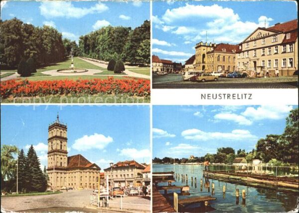 Neustrelitz Im Stadtpark Rathaus am Markt Marktplat