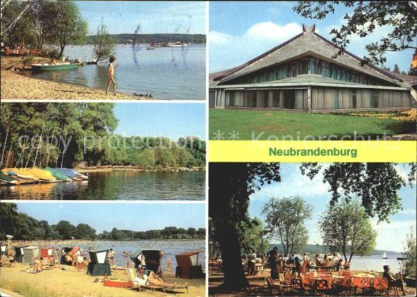 Neubrandenburg Tollensesee Bootshafen Freibad Stadthal