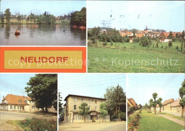 Neudorf Quedlinburg Gondelteich Teilansicht Gaststätten Zur