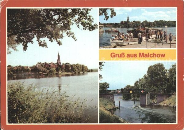 Malchow Ortsteil Kloster Fahrgastschiff auf dem