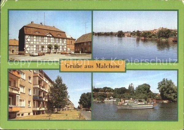 Malchow Rathaus Übersicht Neubauten Am See
