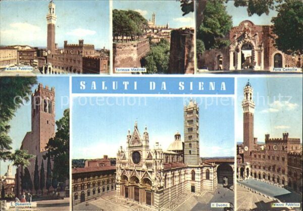 Siena Dom Palazzo Pubblico San Domenico Porta
