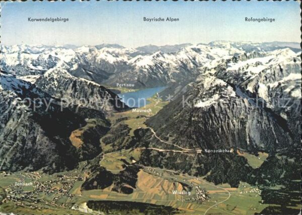 Achensee Fliegeraufnahme Bayrische Alpen