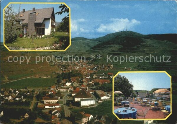 Vogtsburg Kaiserstuhl Cafe Vogesenblick mit Gästehaus Rosenga