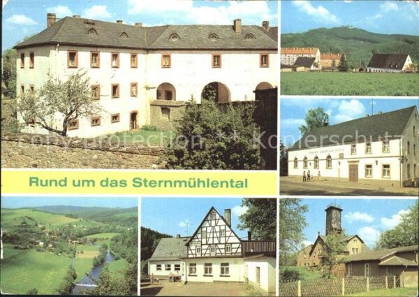 Karl-Marx-Stadt Schloss Torhaus Blick vom Kunnerstein