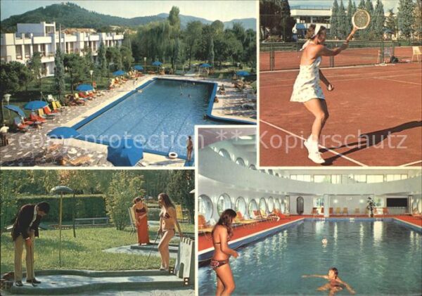 Abano Terme Hotel Ermitage Tennisplatz Hallenbad Mi