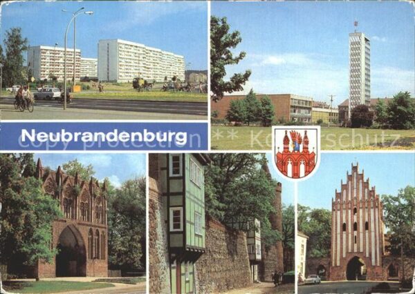Neubrandenburg Neubauten Leninstrasse Treptower Tor Ka
