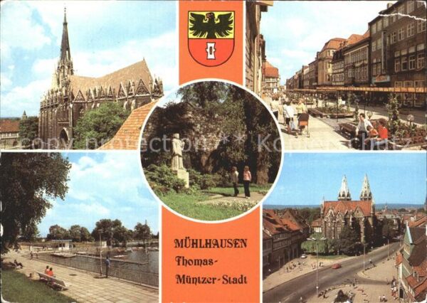 Muehlhausen Thueringen Marienkirche Thomas Müntzer-Denkmal Ste