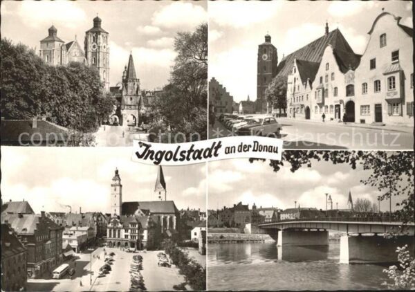 Ingolstadt Donau Kirche Brücke