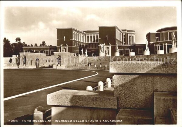 Rom Roma Foro Mussolini Ingresso Dello Stadio e